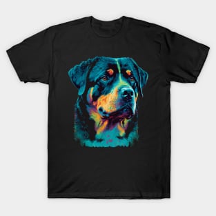 Majestic Rottweiler Pop Art T-Shirt